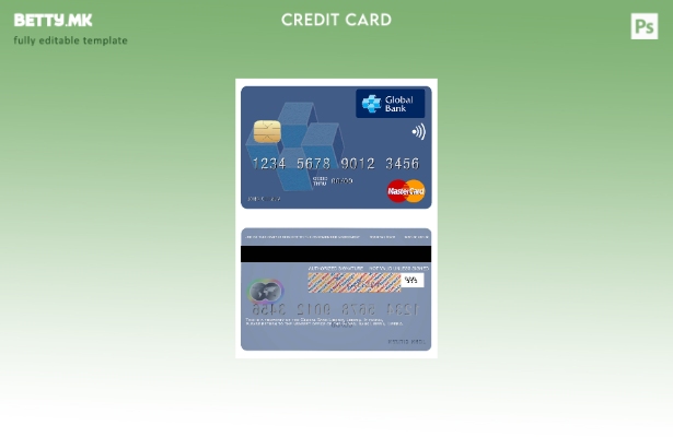 Модерен стил на шаблон за мастер картички на Либерија Глобална банка Либерија